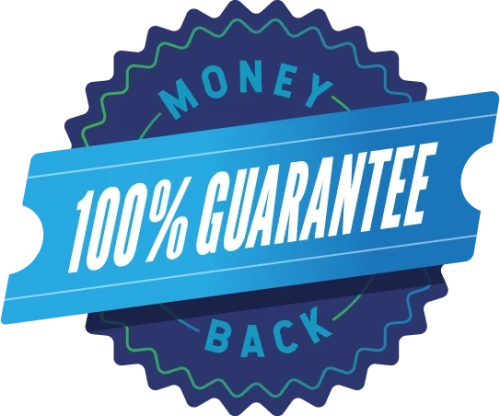 100% Money-Back Guarantee badge